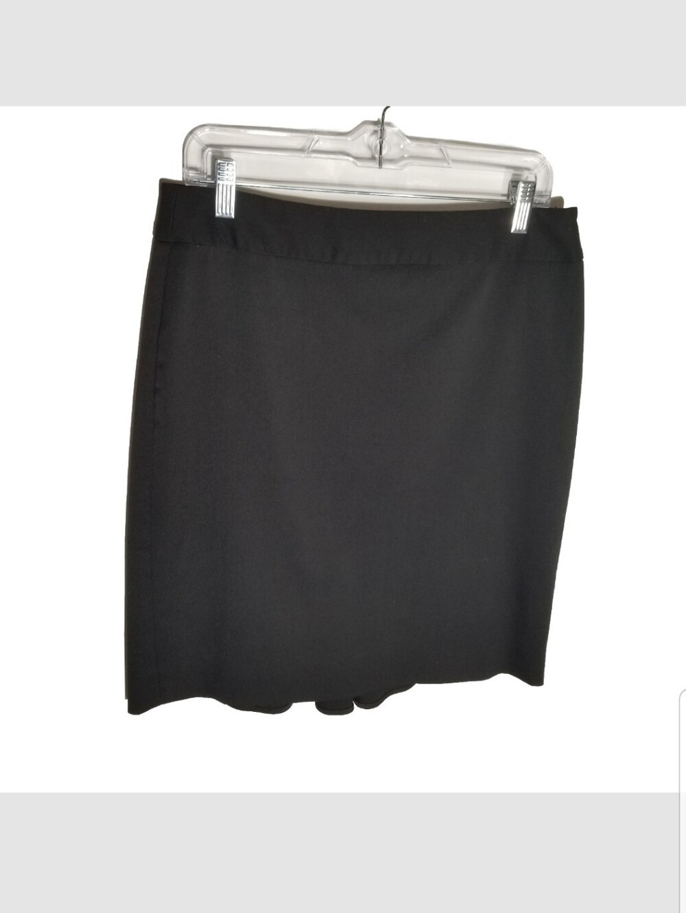 White House Black Market Skirt Women's 12 Black Back Layered Ruffle Lined